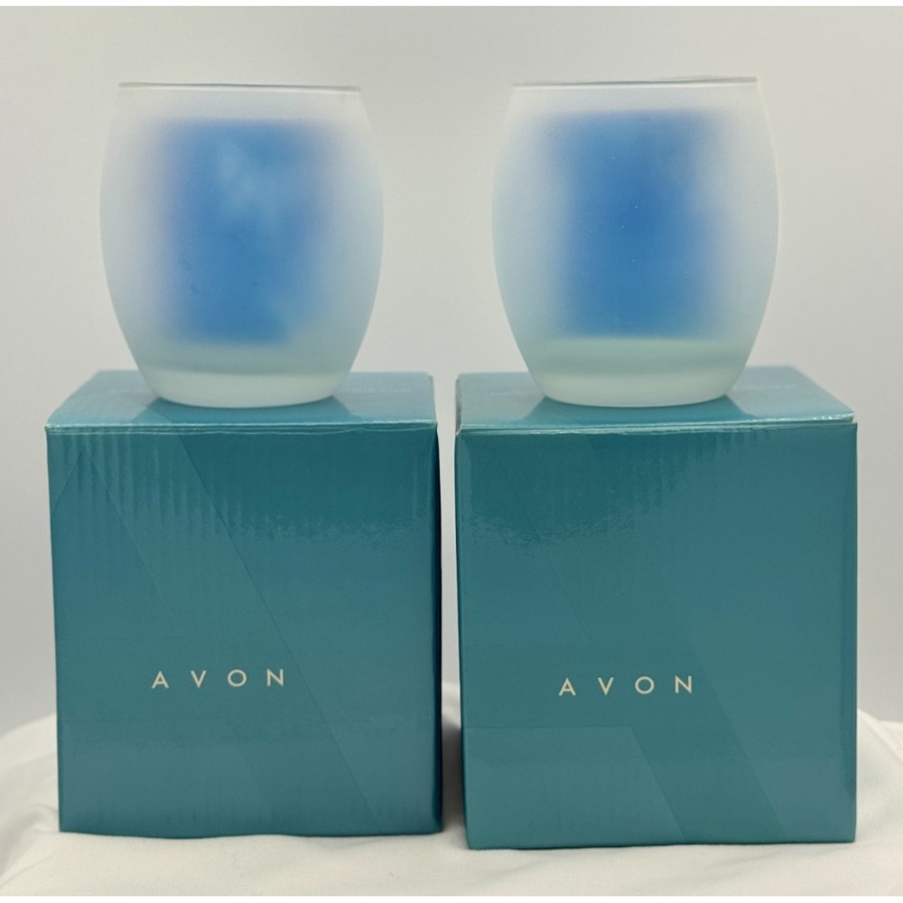 (2) AVON Tealight Shadow Casters - Butterflies - Candle Holders - Very Nice